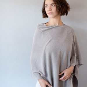 Cozychic Ultra Lite Blue Water Poncho by Barefoot Dreams
