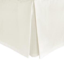 Diamond Pique Bed Skirt by Matouk Diamond Pique Bed Skirt by Matouk