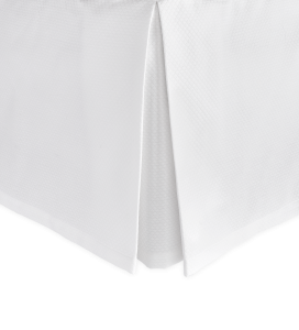 Diamond Pique Bed Skirt by Matouk Diamond Pique Bed Skirt by Matouk