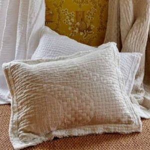 Hudson Valley Stonewashed Linen Coverlet, Shams Hudson Valley Stonewashed Linen Coverlet, Shams