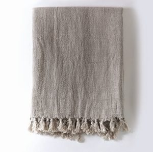 Montauk Linen Throw by Pom Pom at Home Montauk Linen Throw by Pom Pom at Home