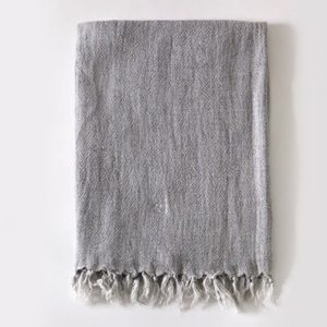 Montauk Linen Throw by Pom Pom at Home Montauk Linen Throw by Pom Pom at Home