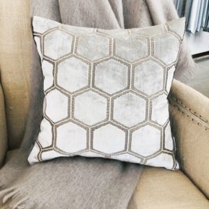 Manipur Oyster Decorative Pillow by Designer's Guild