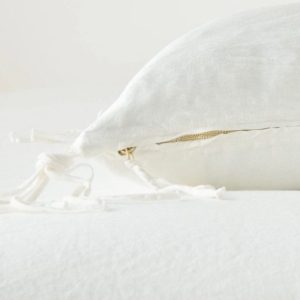 Taline Silk Linen Pillow by Bella Notte Taline Silk Linen Pillow by Bella Notte